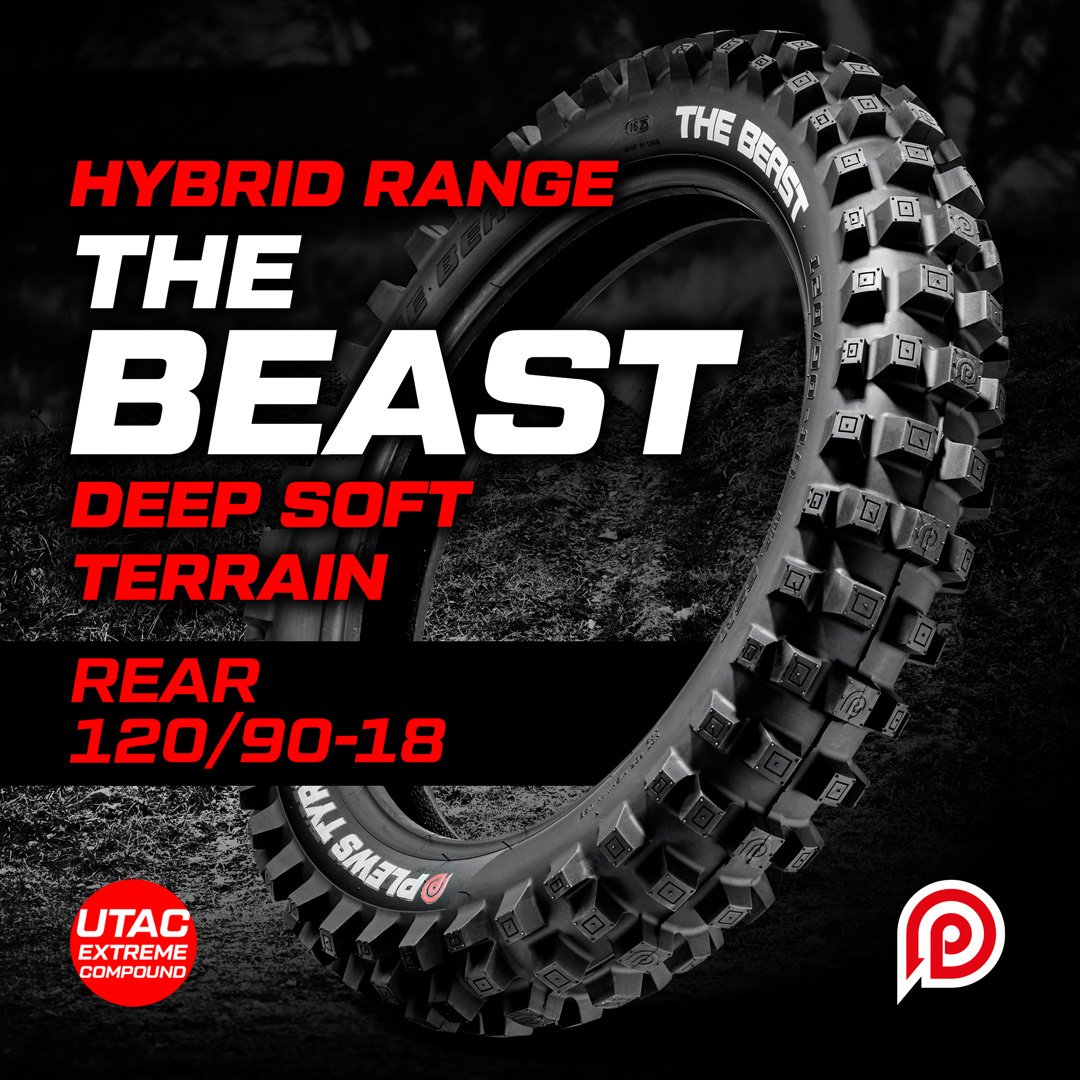 Plews Tyres "The Beast" Hybrid Extreme 120/90-18